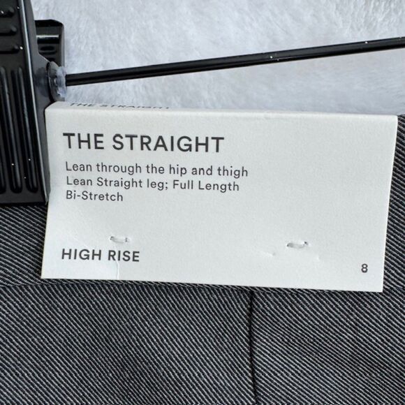 Ann Taylor Women’s 8 Gray The Straight Bi‑Stretch Pants High Rise Trousers NWT - Picture 13 of 13